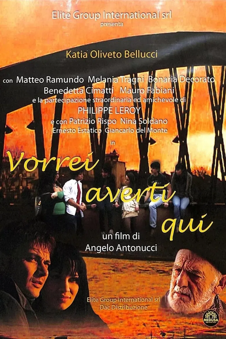 Vorrei averti qui poster background