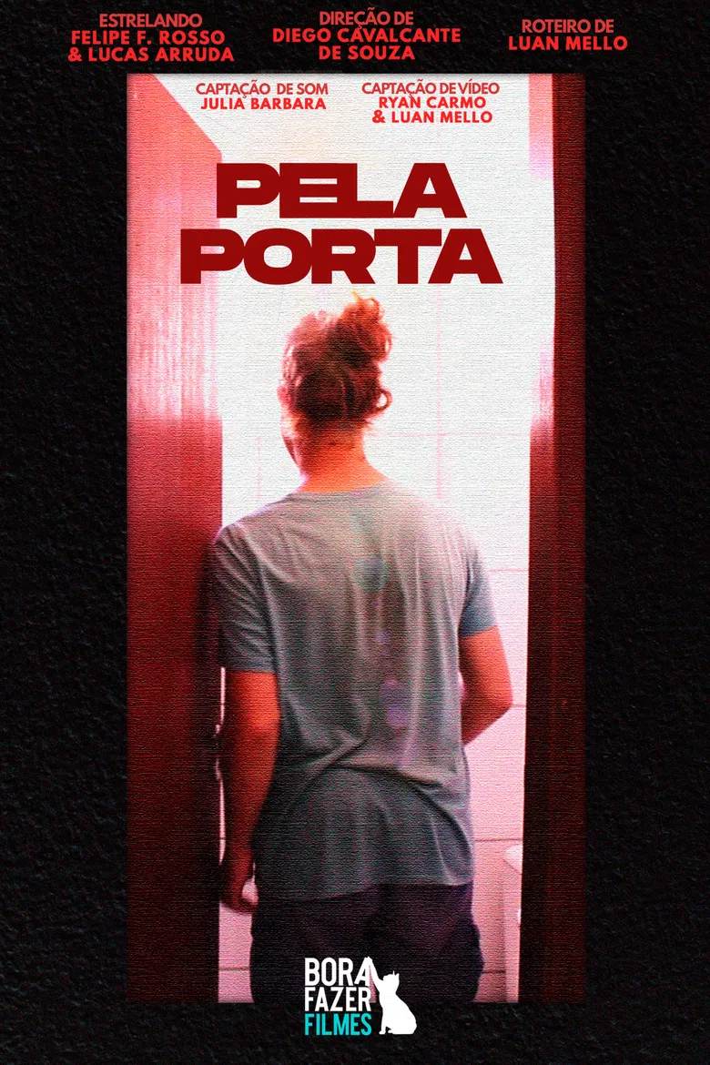 Pela Porta poster background