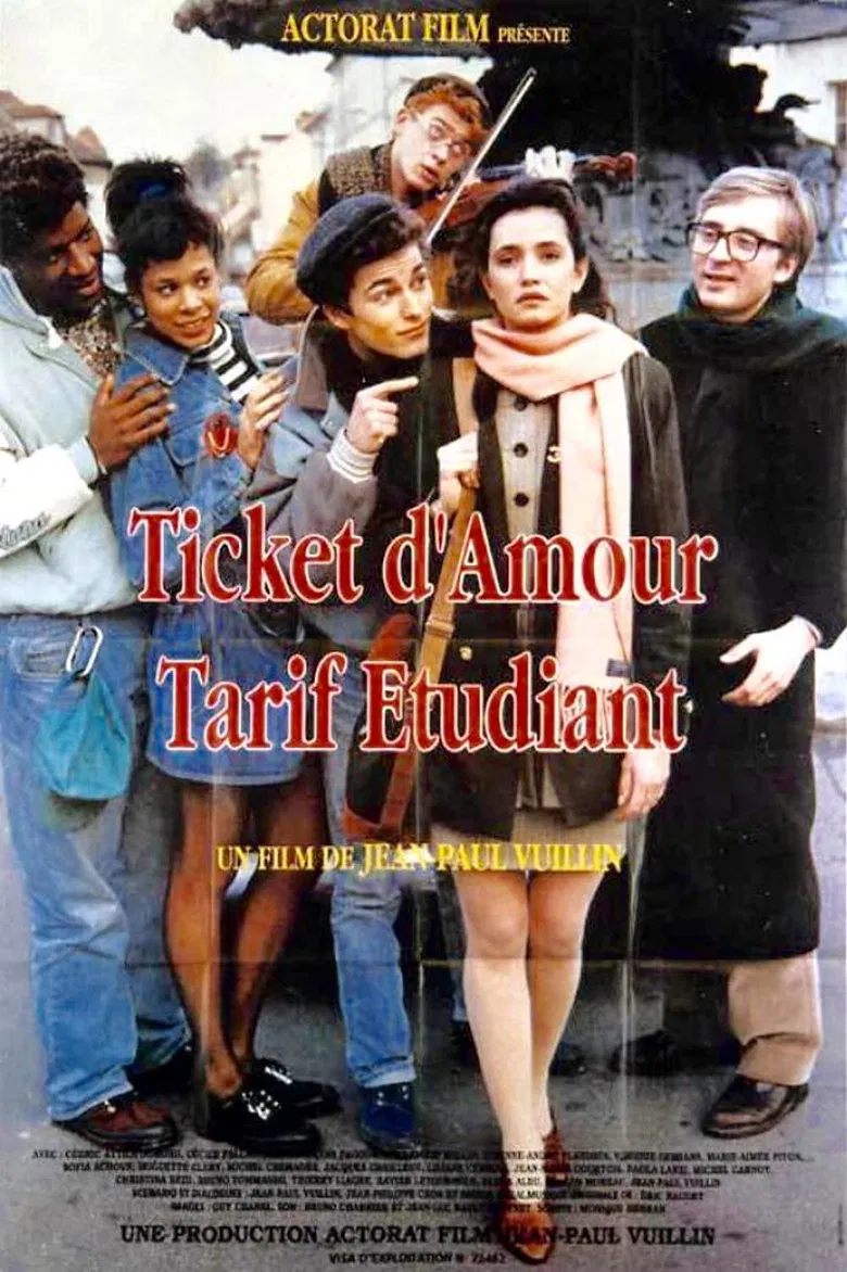Ticket d'amour, tarif étudiant poster background