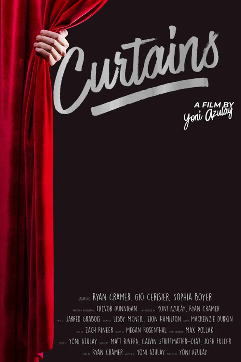 Curtains poster background