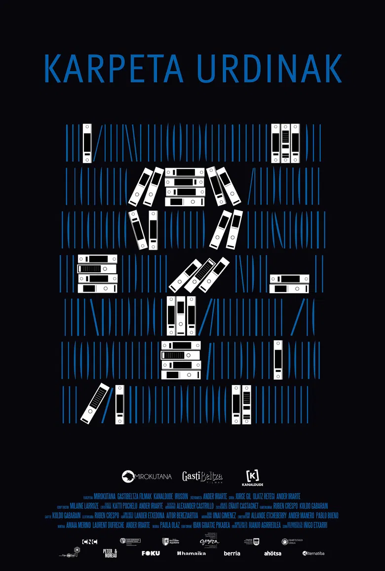 Blue Files poster background