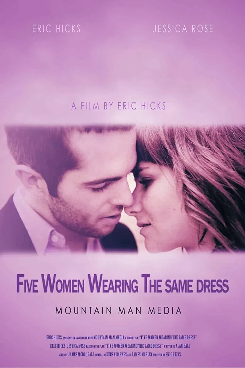 5 Women Wearing the Same Dress poster background