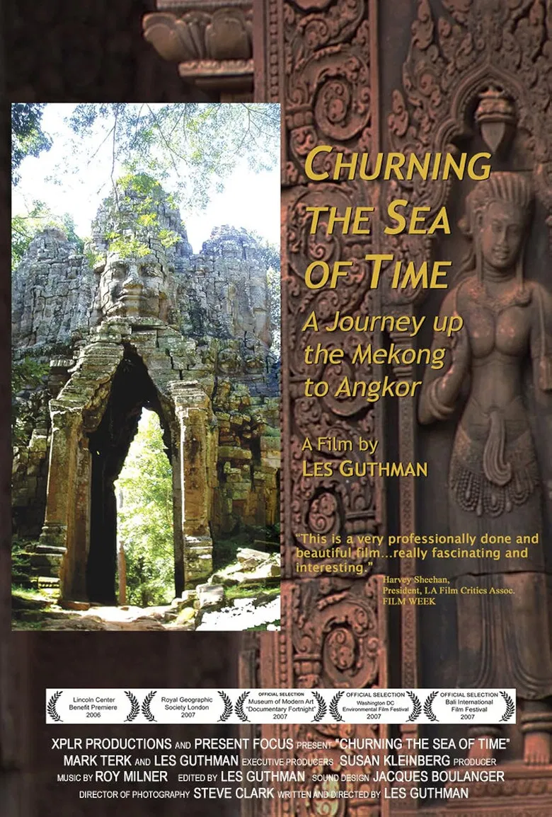 Churning the Sea of Time: A Journey Up the Mekong to Angkor poster background