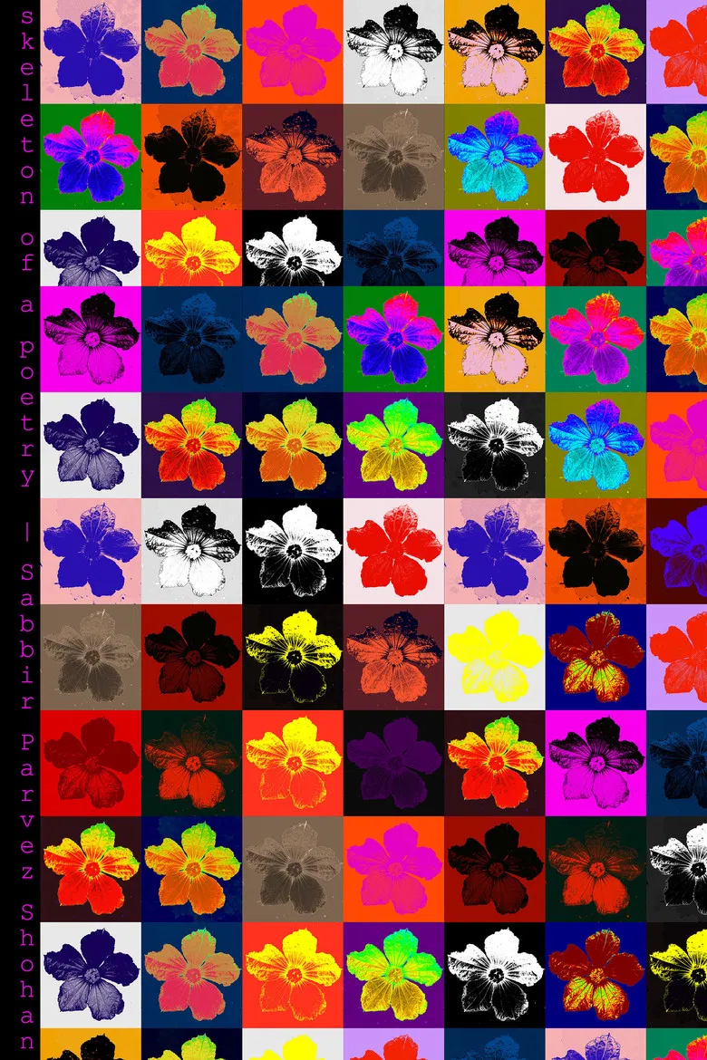 skeleton of a poetry poster background