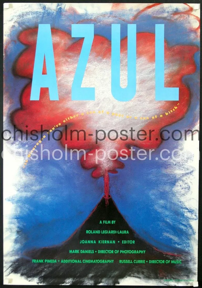 Azul poster background
