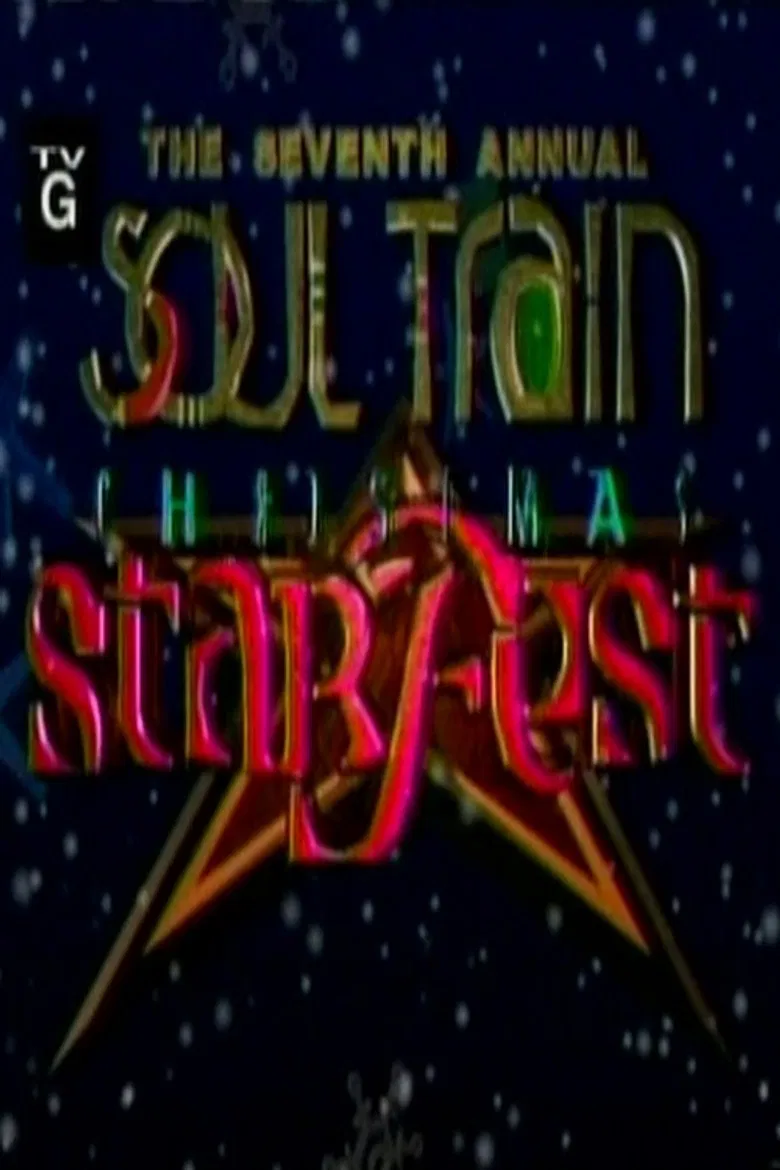The 7th Annual Soul Train Christmas Starfest poster background