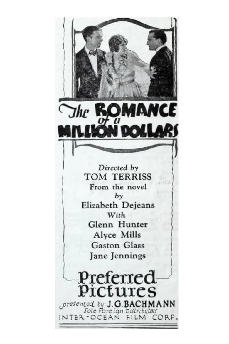 The Romance of a Million Dollars poster background