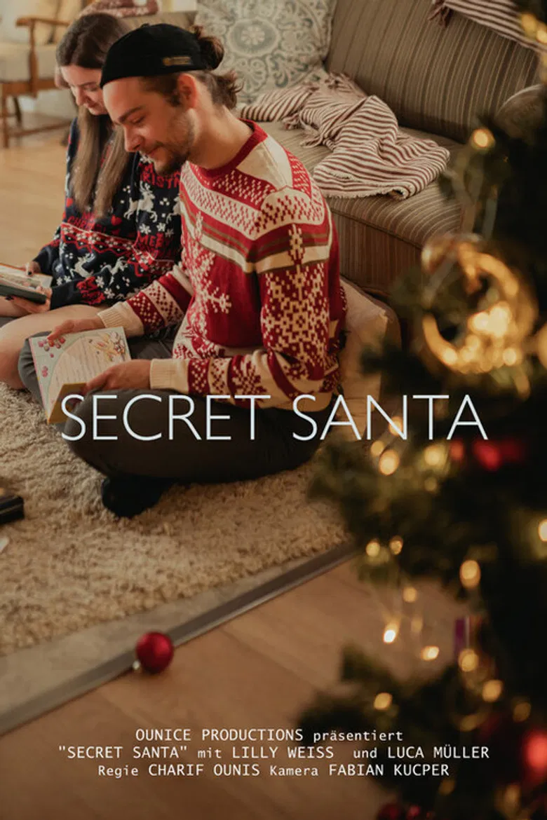 Secret Santa poster background