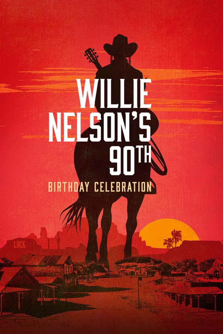 Willie Nelson's 90th Birthday Celebration poster background