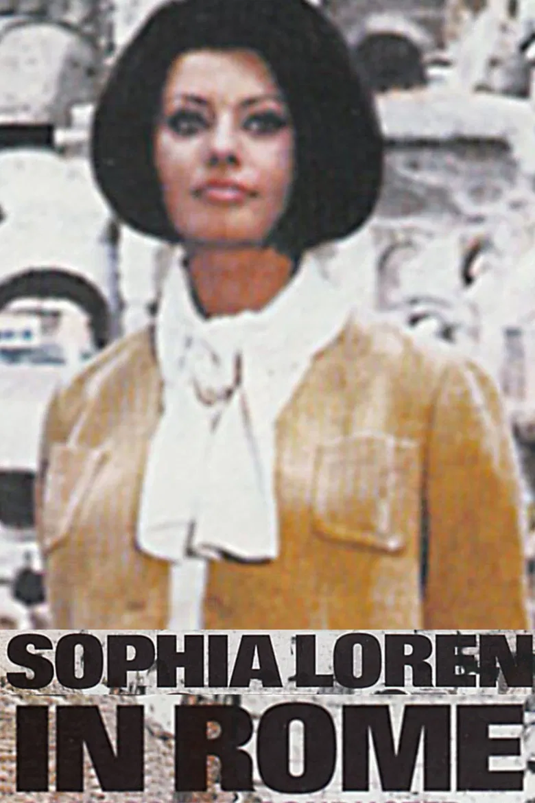 Sophia Loren in Rome poster background