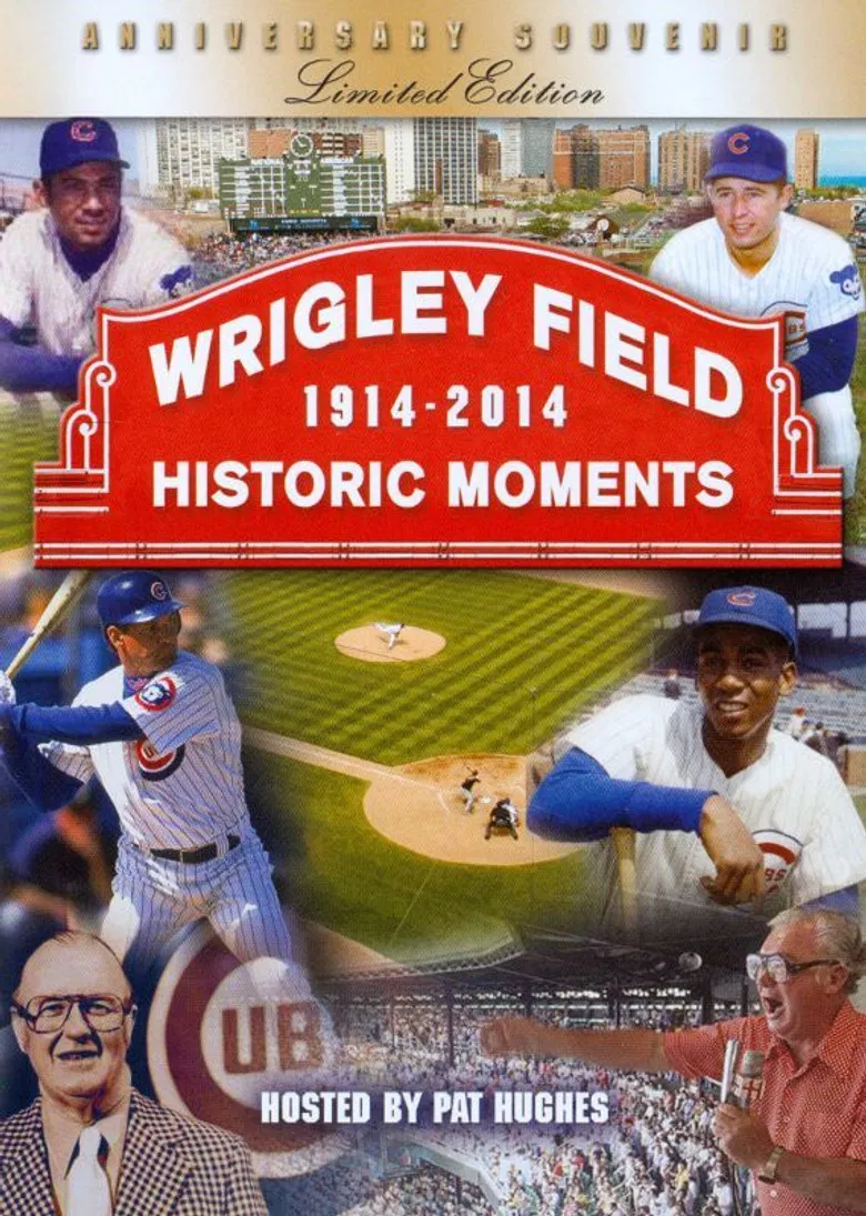 Wrigley Field Historic Moments 1914-2014 poster background