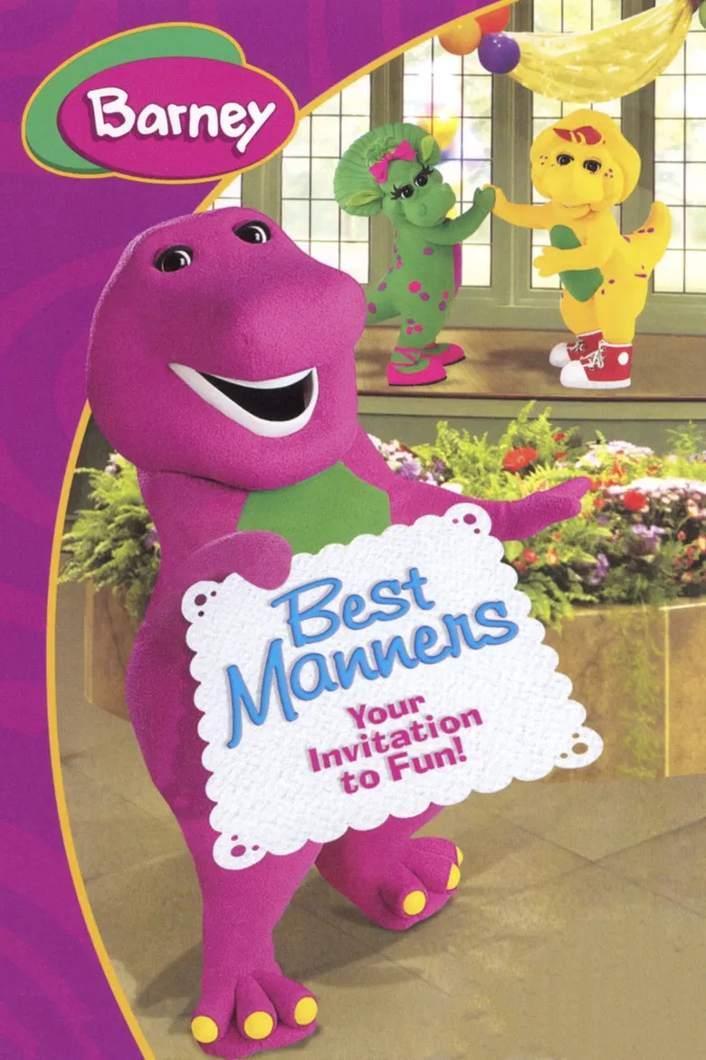 Barney's Best Manners: Invitation to Fun poster background