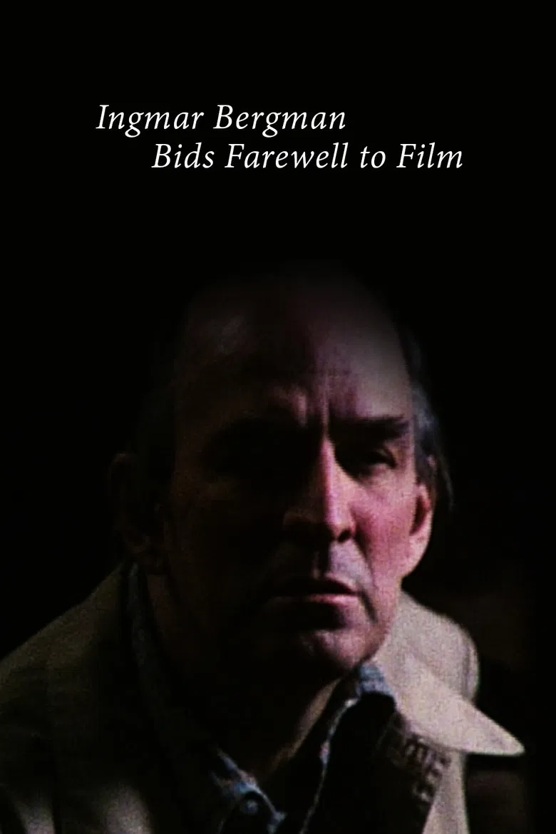 Ingmar Bergman Bids Farewell to Film poster background