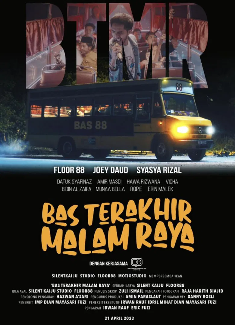 Bas Terakhir Malam Raya poster background