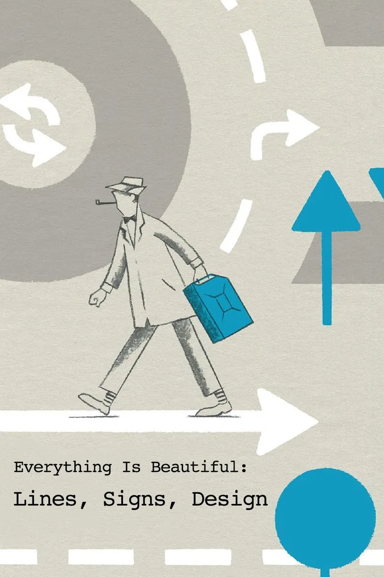 Everything Is Beautiful: Lines, Signs, Design poster background