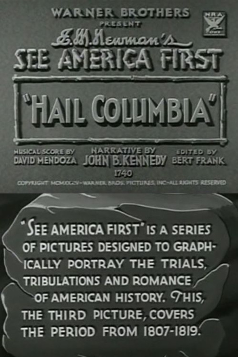 Hail Columbia poster background