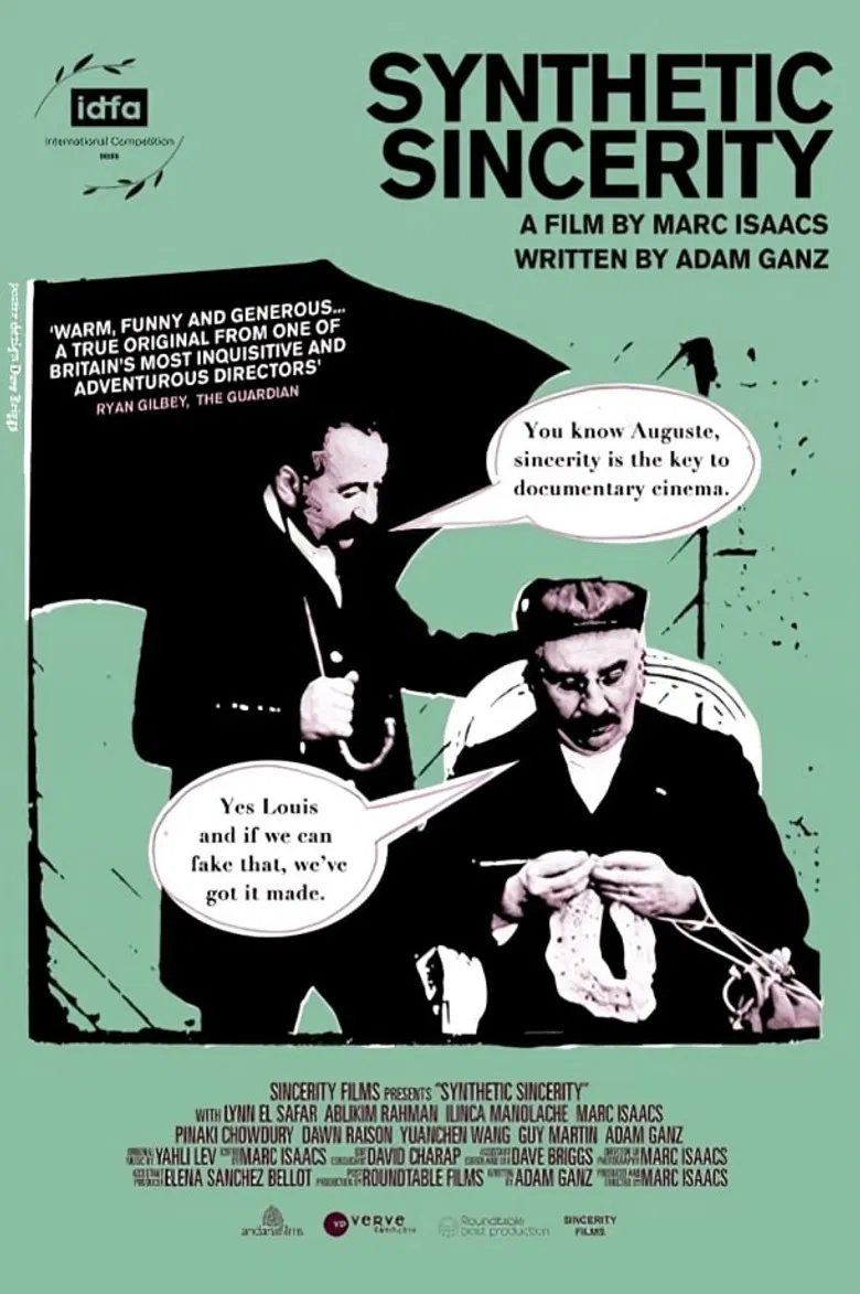 Synthetic Sincerity poster background