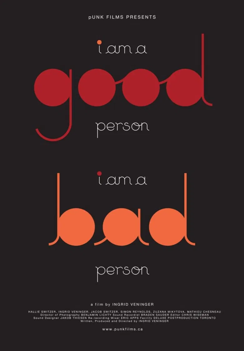 I Am a Good Person/I Am a Bad Person poster background