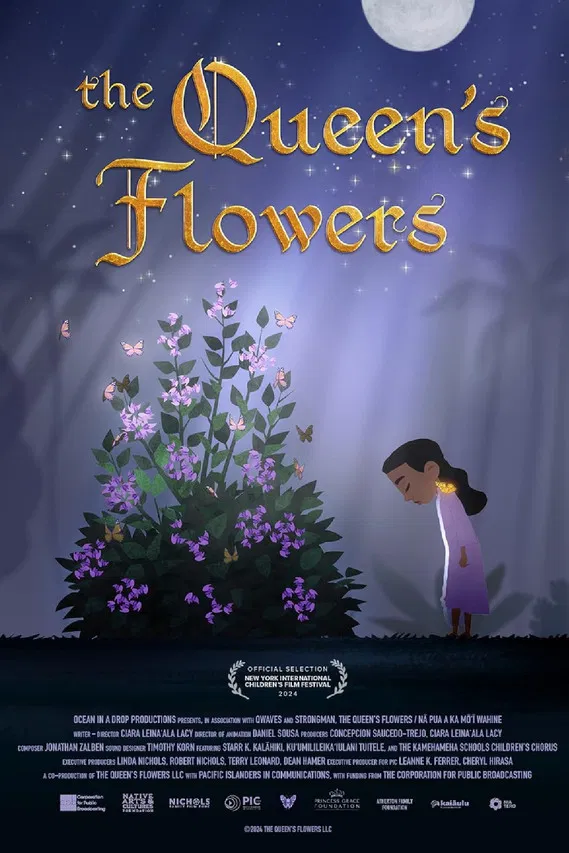 The Queen's Flowers poster background