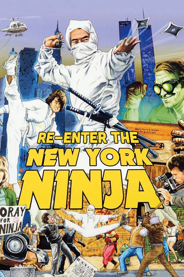 Re-Enter the 'New York Ninja' poster background