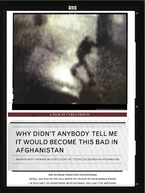 Why Didn't Anybody Tell Me It Would Become This Bad in Afghanistan poster background