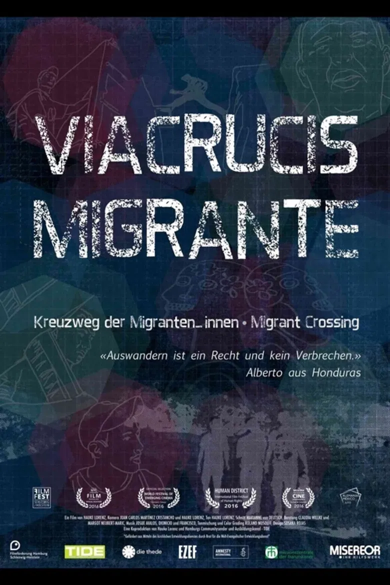 Viacrucis Migrante poster background