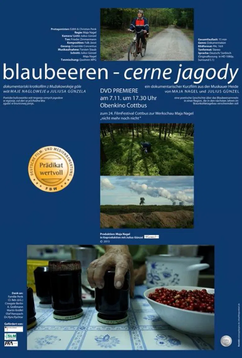 blaubeeren - cerne jagody poster background