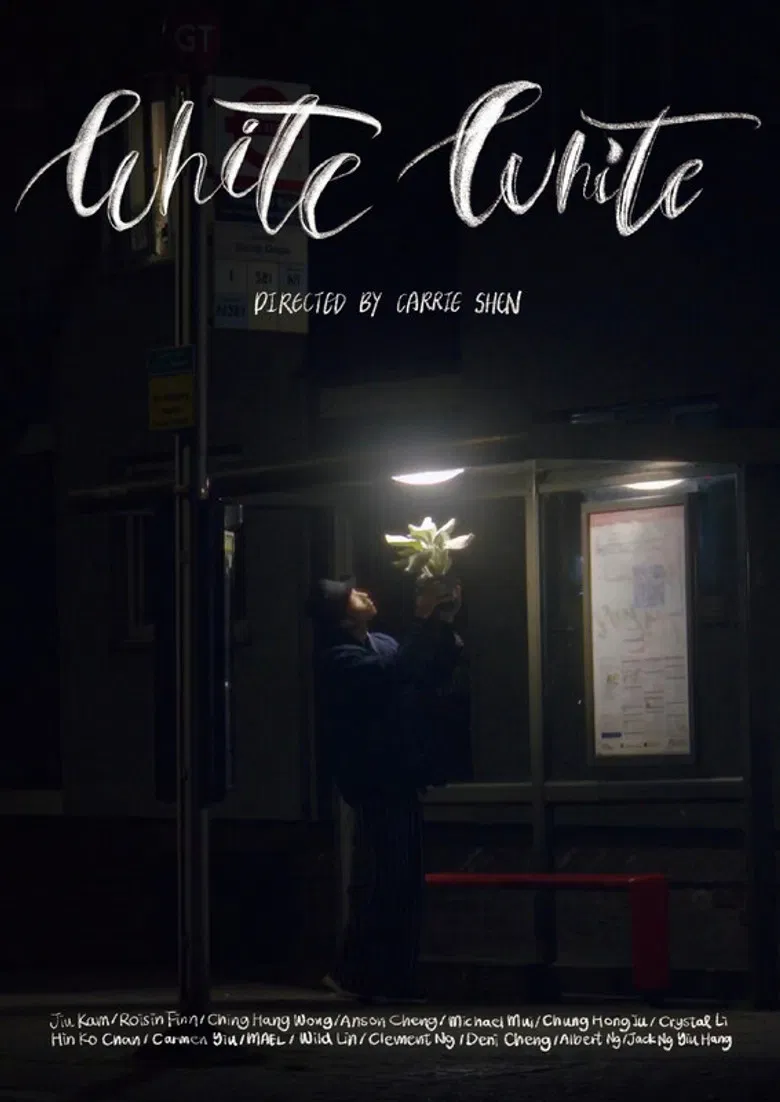 White White poster background