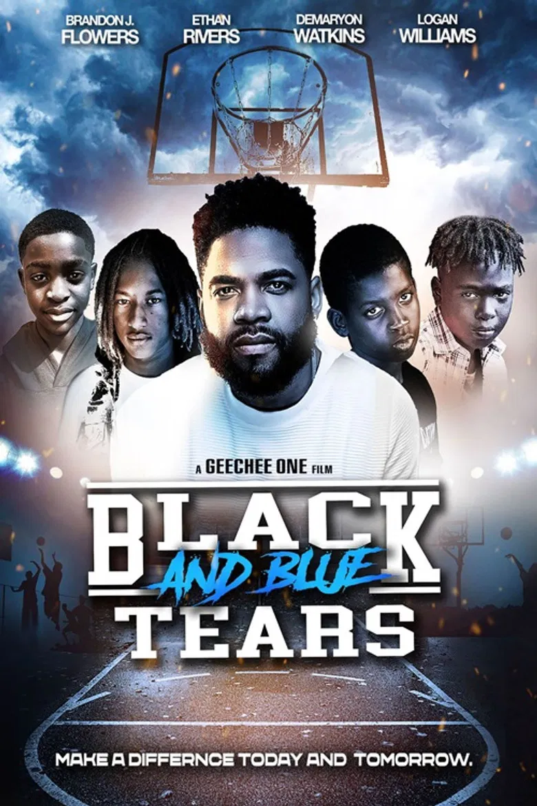 Black and Blue Tears poster background