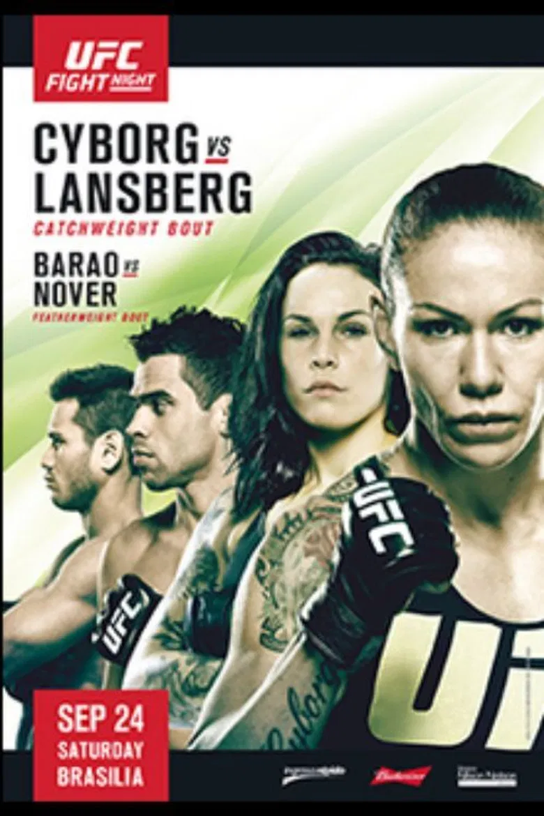 UFC Fight Night 95: Cyborg vs. Lansberg poster background