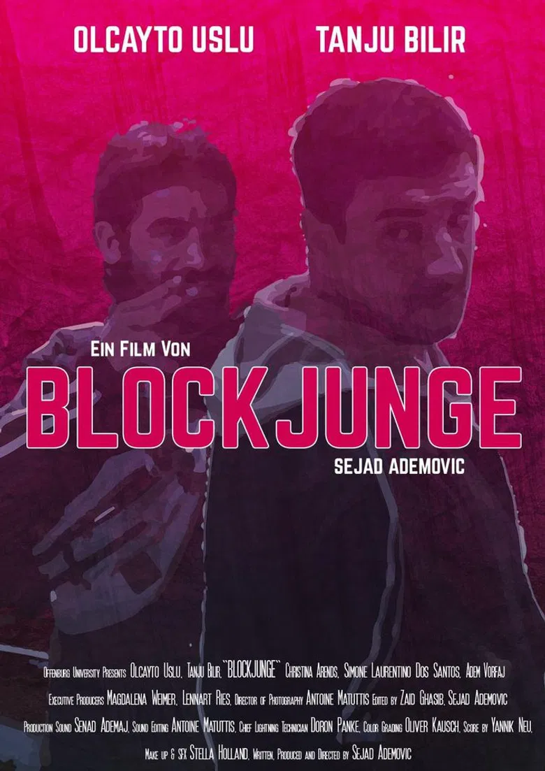 Blockjunge poster background