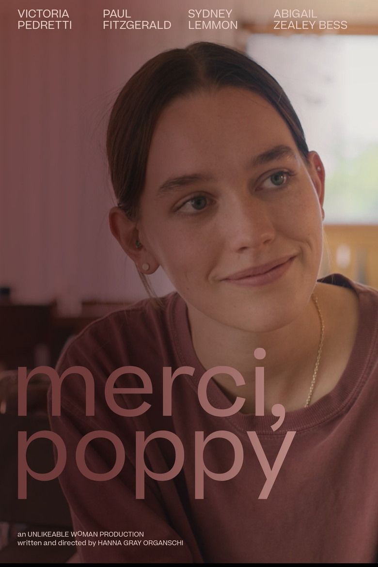 Merci, Poppy poster background