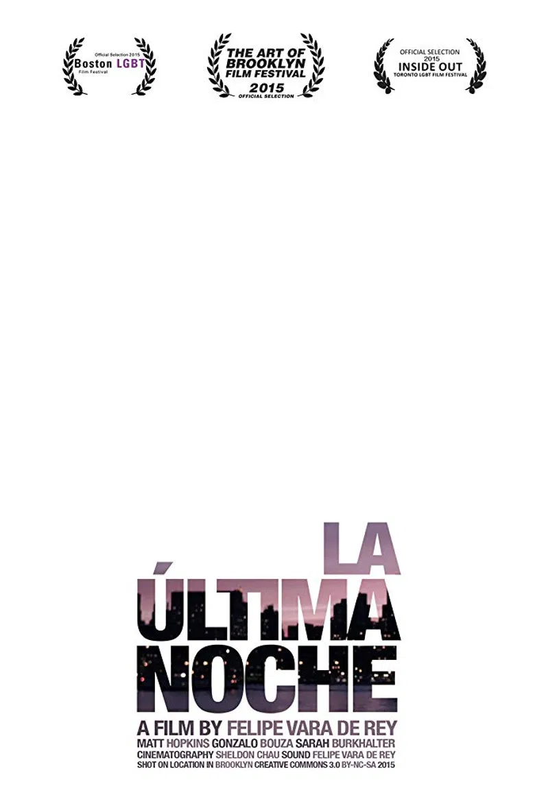 La última noche poster background