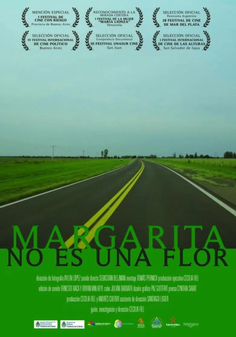 Margarita no es una flor poster background
