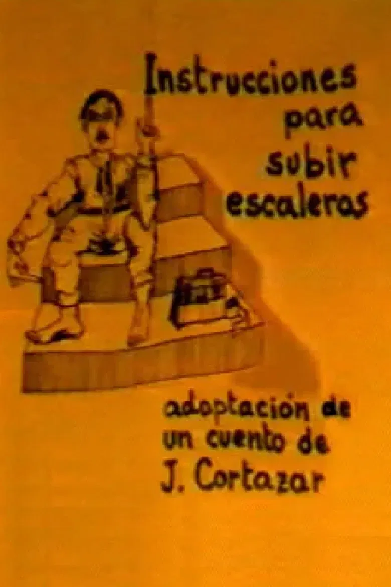 Instrucciones para subir escaleras poster background