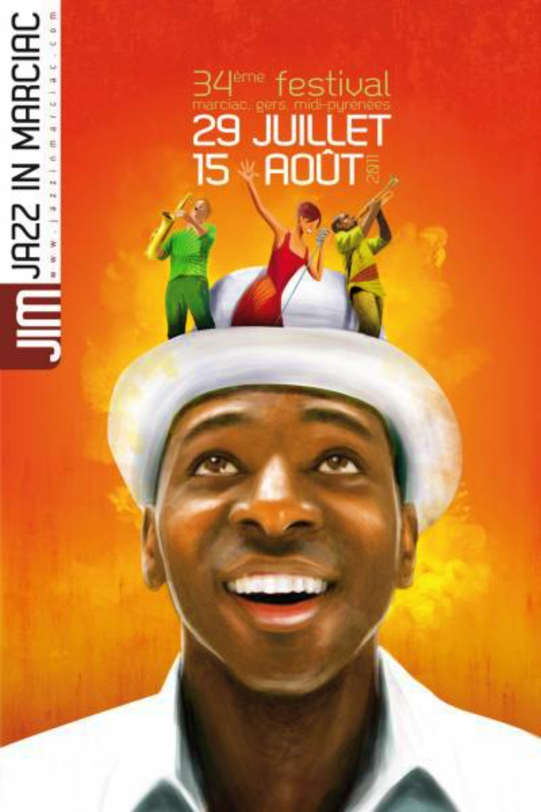 Al di Meola World Sinfonia & Gonzalo Rubalcaba - Jazz in Marciac 2011 poster background