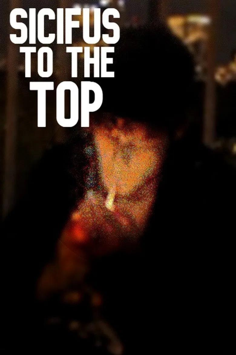 Sisyphus on the top poster background