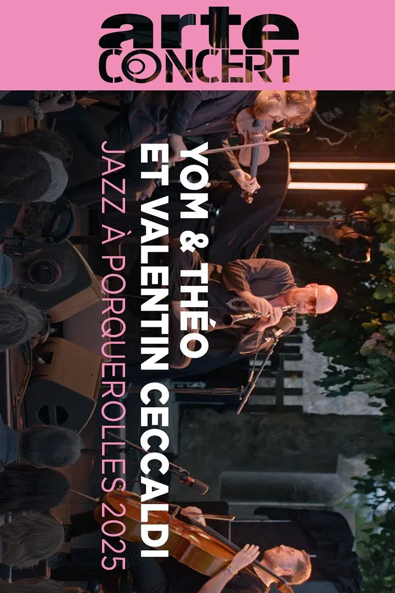 Yom & Théo and Valentin Ceccaldi Jazz à Porquerolles 2025 poster background