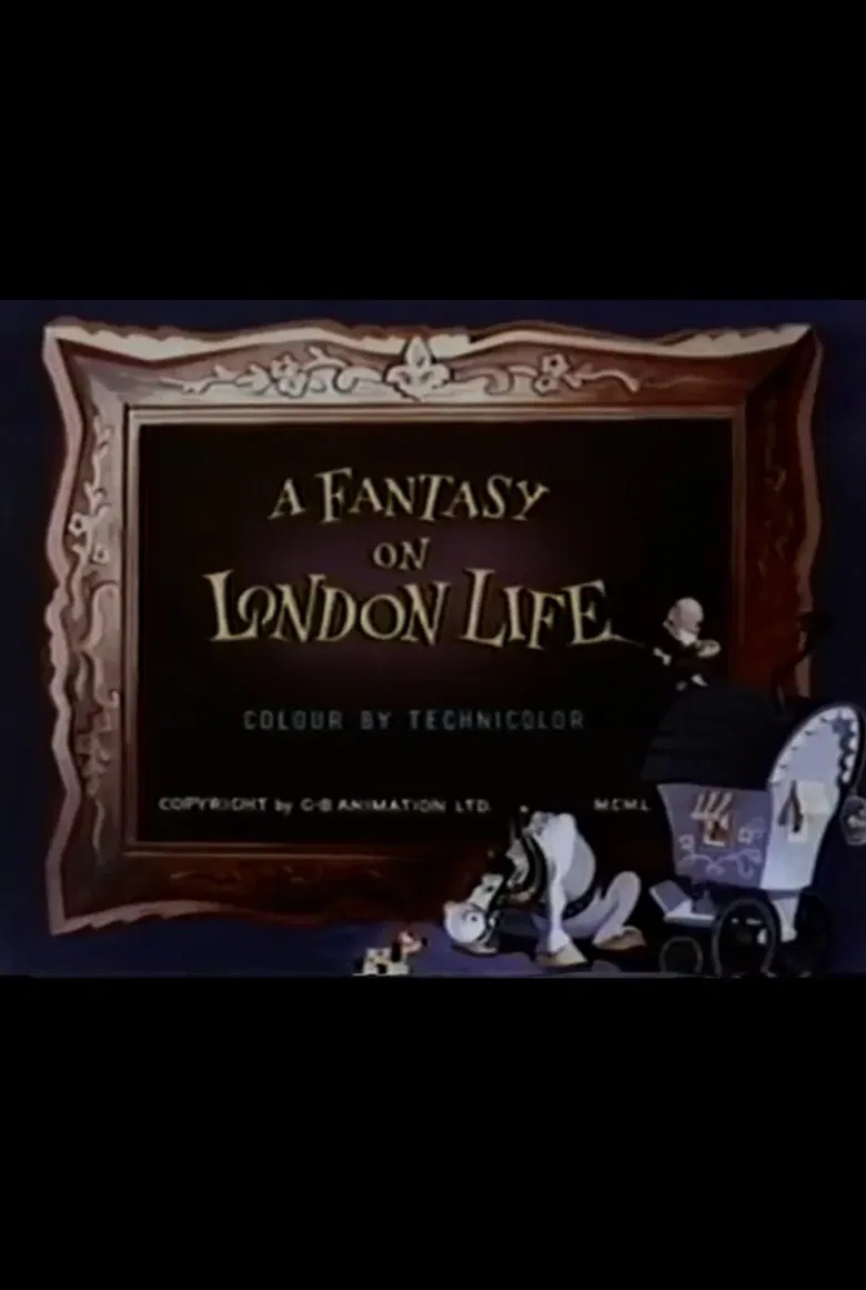A Fantasy on London Life poster background