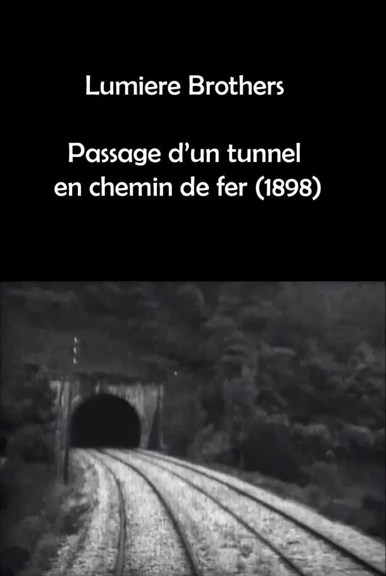 Passage d'un tunnel en chemin de fer poster background