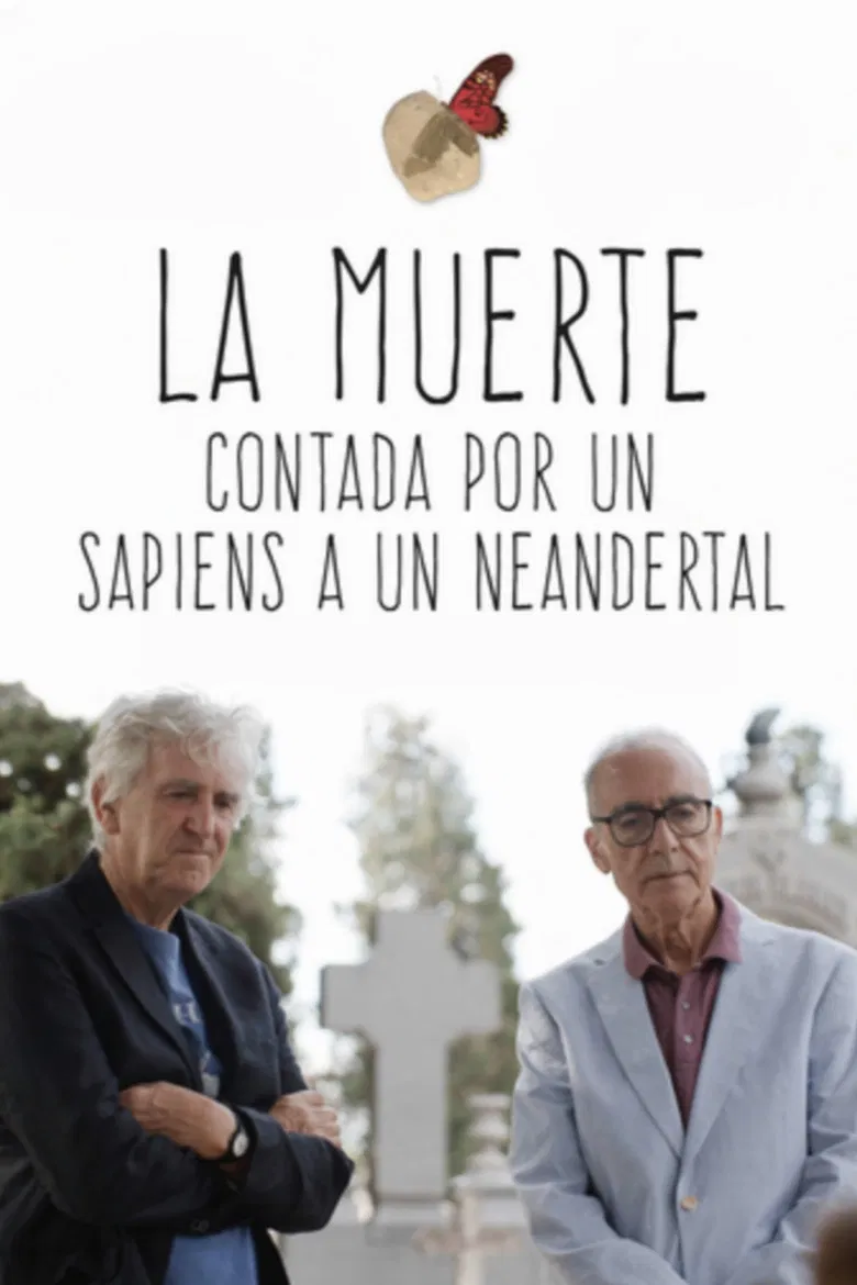 La muerte contada por un sapiens a un neandertal poster background