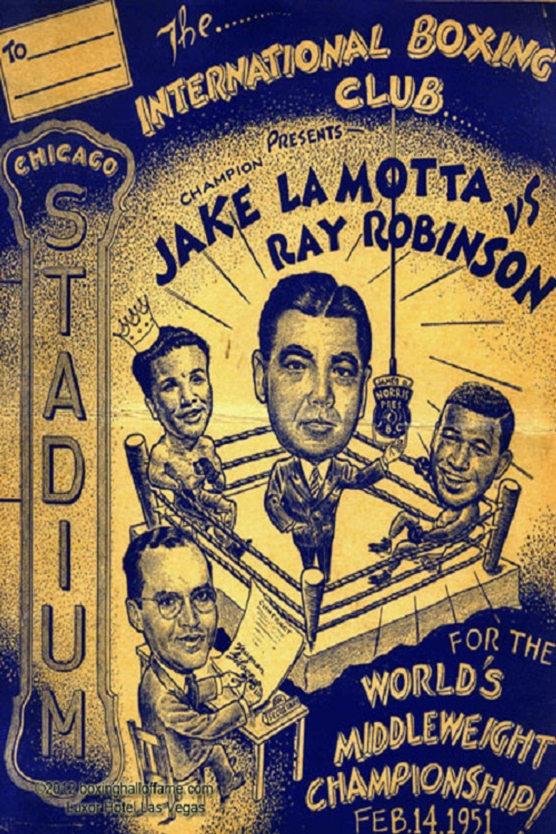 Jake LaMotta vs. Sugar Ray Robinson VI poster background