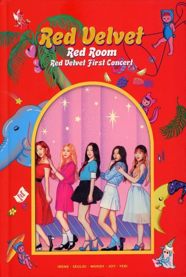 Red Velvet - 1st Concert 'Red Room' in Seoul 2017 poster background