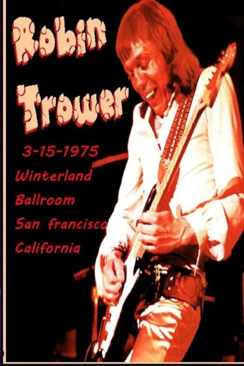 Robin Trower at Winterland 1975 poster background
