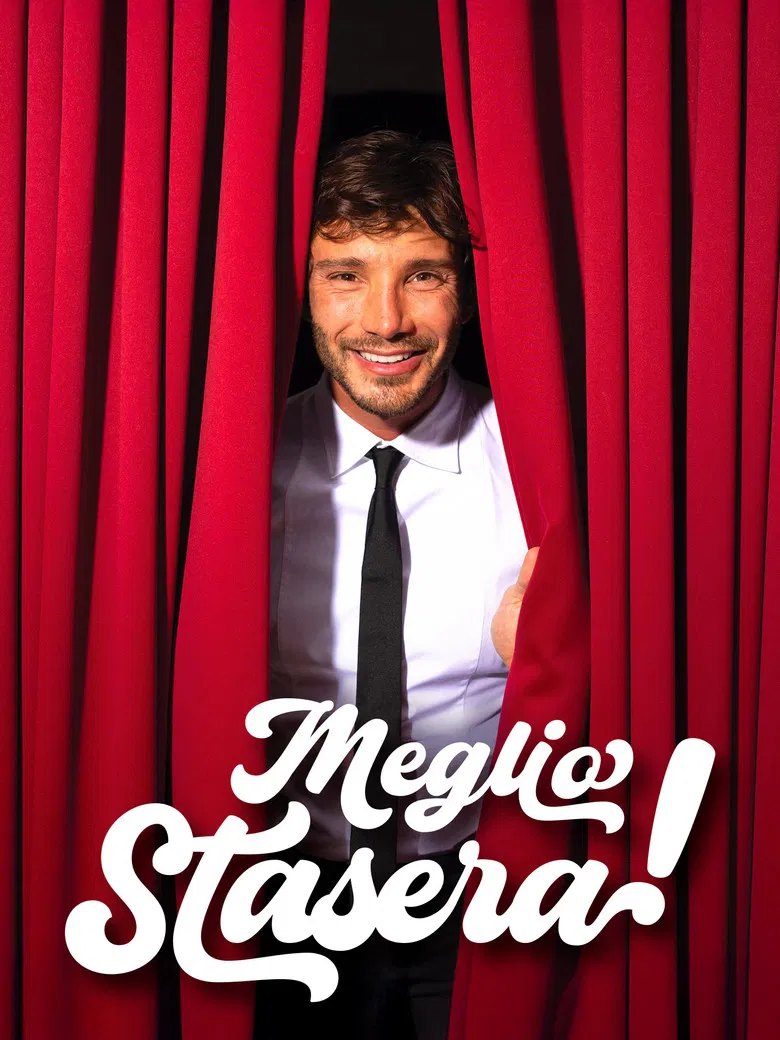 Meglio stasera! Quasi one man show poster background