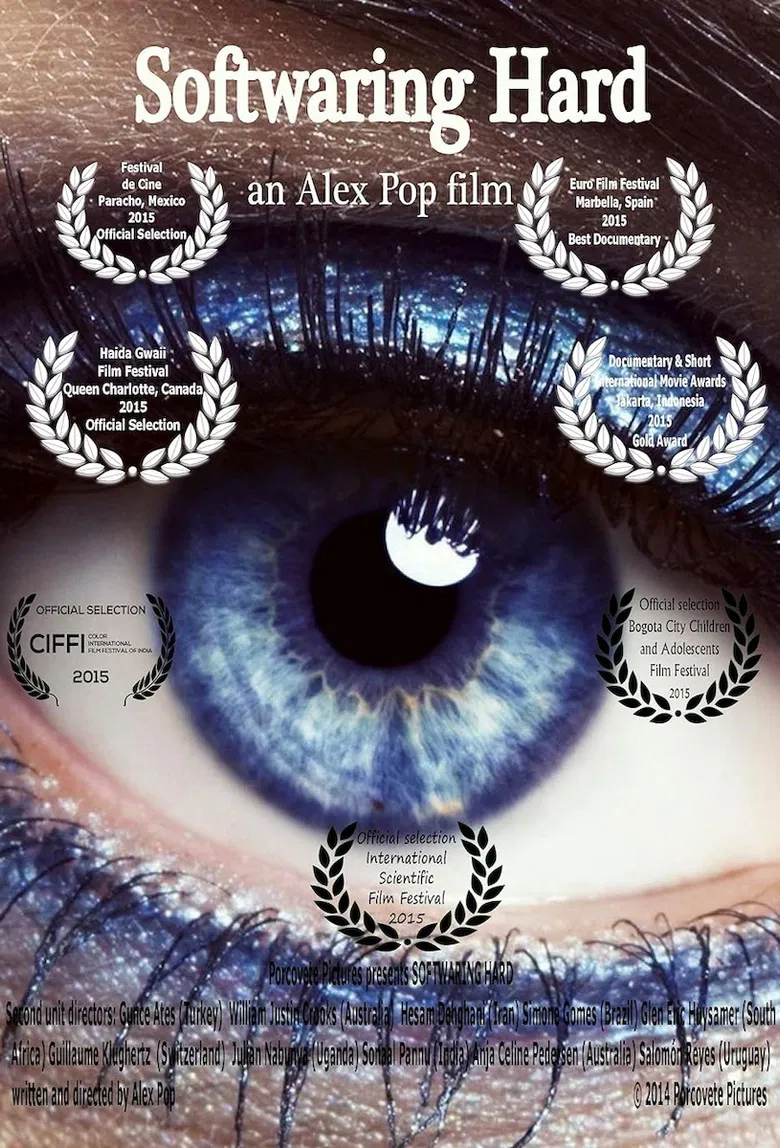 Softwaring Hard poster background