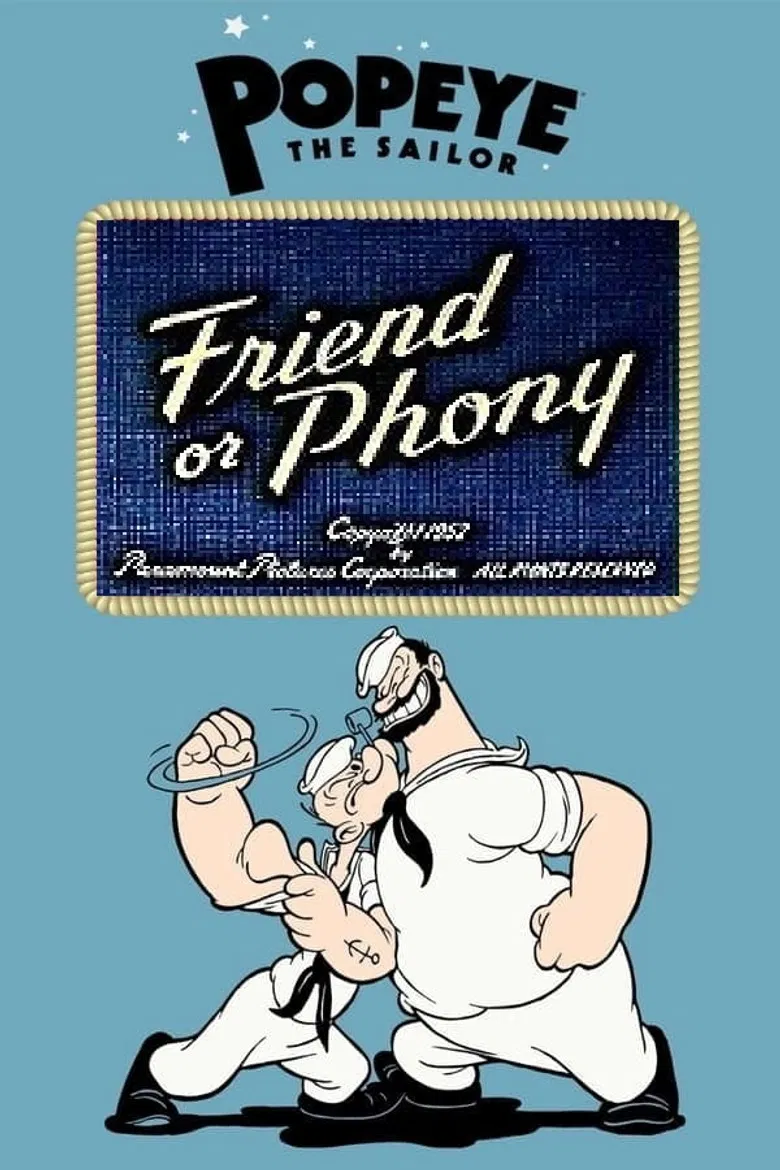 Friend or Phony poster background