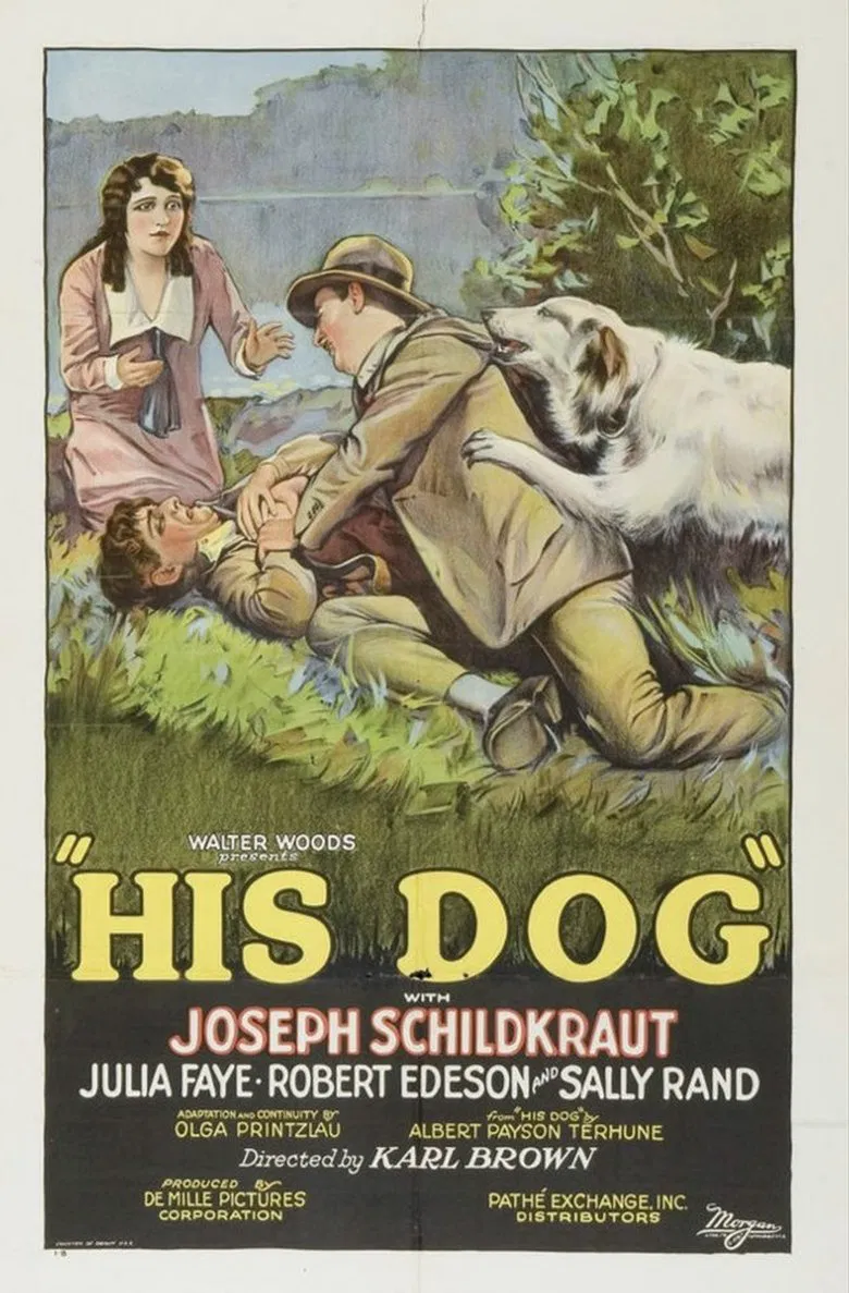 His Dog poster background
