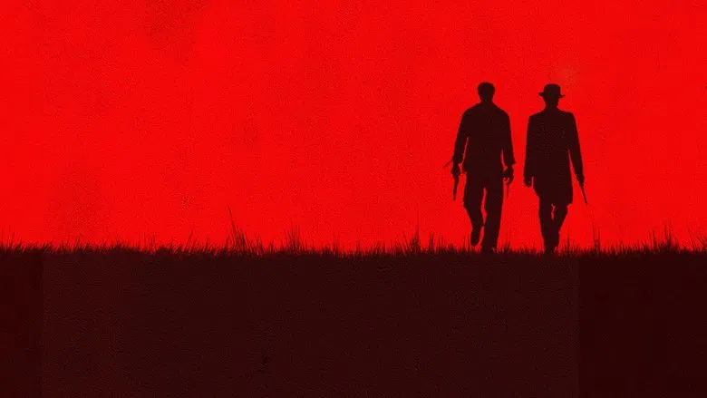 Django and Schultz riding through winter