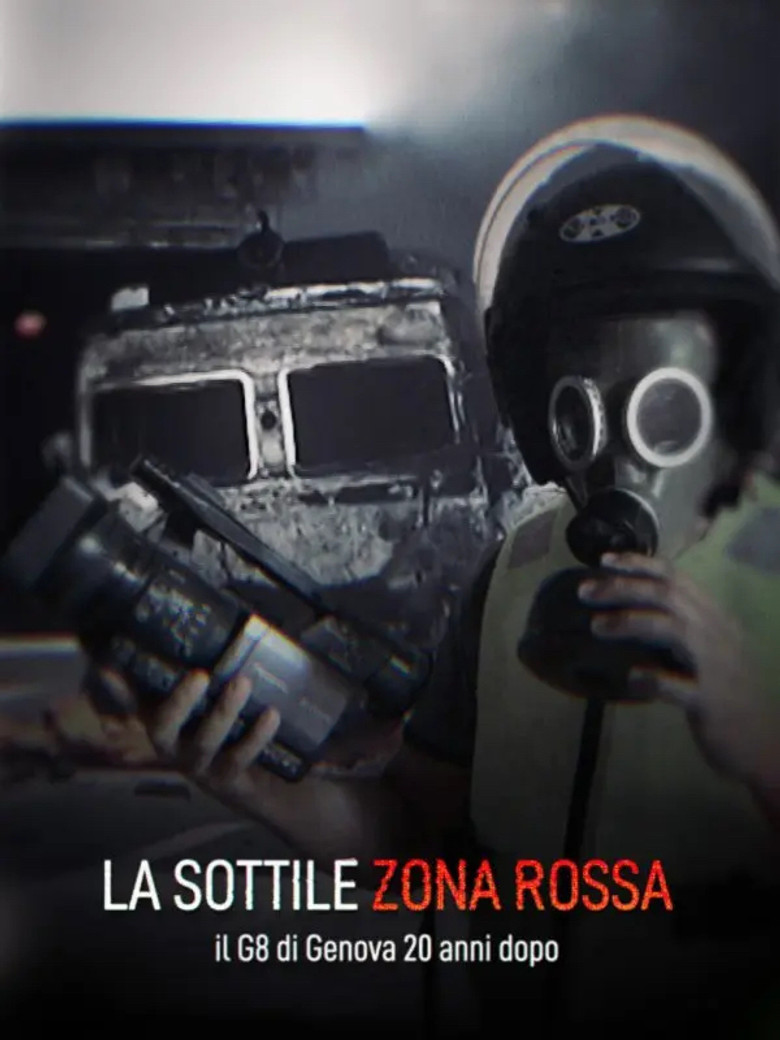 La sottile zona rossa poster background